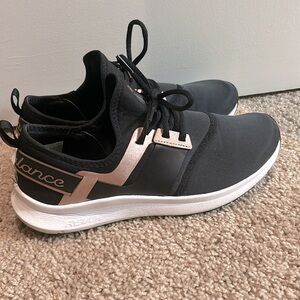 New Balance Black and White Athletic Shoes